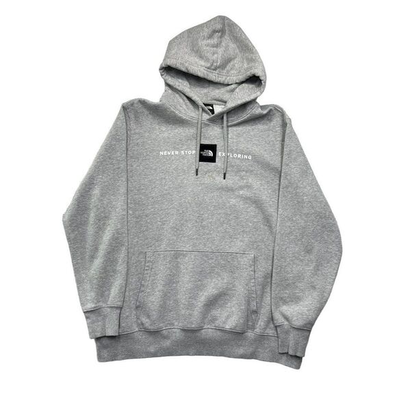 The North Face Sweatshirt Women's Size XXL Gray "Never Stop Exploring" Hoodie - Picture 1 of 12